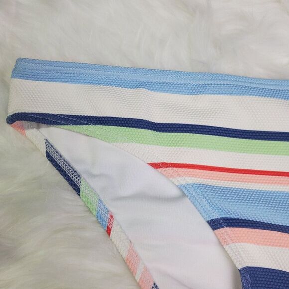 Roxy Striped Bikini Bottom Size XL - Picture 3 of 7